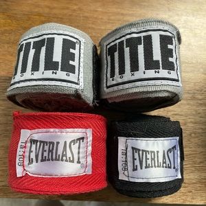 Title and everlast boxing hand wraps